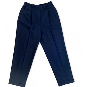 Women’s navy blue Ralph Lauren wool trousers